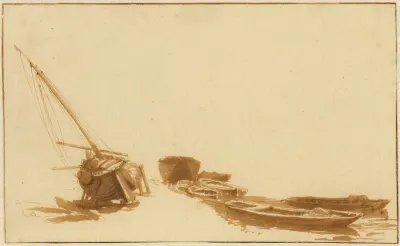 Boats On Shore And In Water