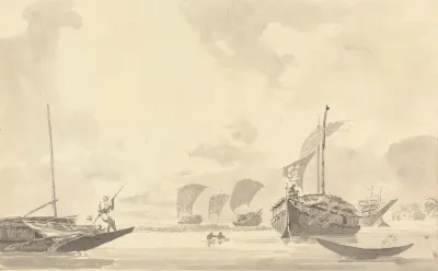 Boats On The Hoogley Hooghly River
