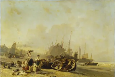Boats On The Shore At Calais