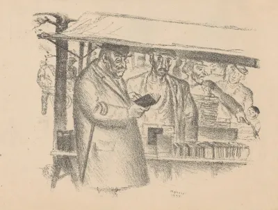 Boekenkraam Op Een Markt