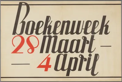 Boekenweek 28 Maart 4 April 2