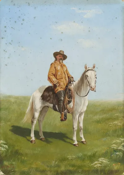 Boer Leader On A White Horse