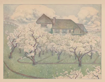 Boerderij Met Boomgaard In Bloei