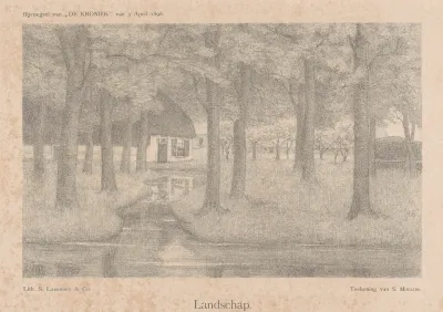 Boerderij Tussen Bomen Landschap