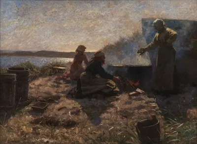 Boiling Train Oil At Nymindegab Jutland