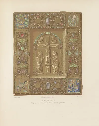 Boite Evangeliaire En Or Enrichie Demaux Byzantins