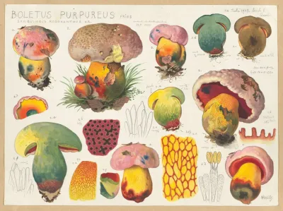 Boletus Purpureus Fries Sanguineus Rodoxanthus Kr