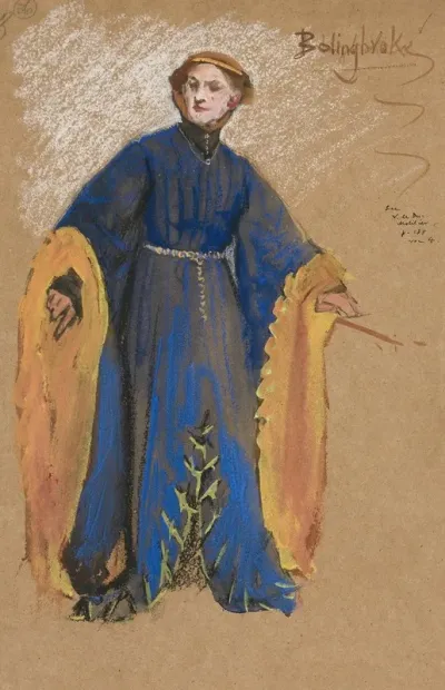 Bolingbroke Costume Sketch For King Richard Ii