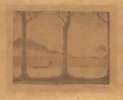 Bomen Langs De Vaart Bij De Woudsterweg