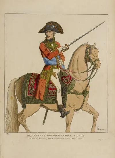 Bonaparte Premier Consul 1800 02 Dessine Dapres Nature Par Chataignier