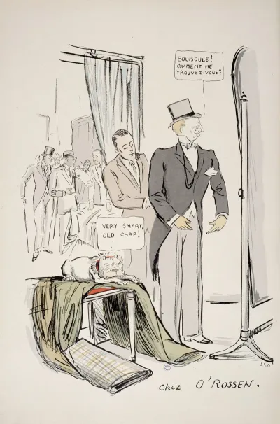 Boni De Castellane Et Le Chien Bouboule Chez Le Tailleur O Rossen