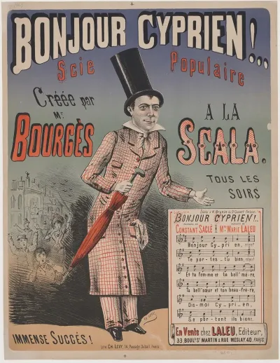 Bonjour Cyprien Scie Populaire Creee Par Mr Bourges A La Scala Immenses Succes