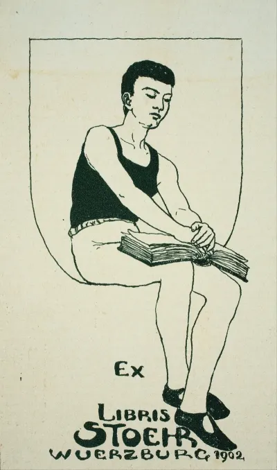 Book Plate Of Stoehr Wuerzburg