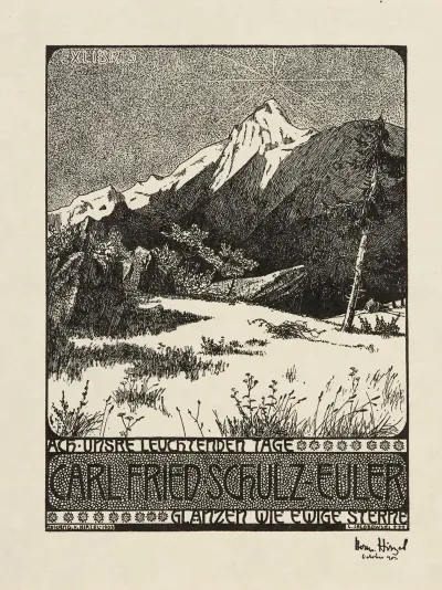 Bookplate Ach Unsre Leuchtenden Tage Glanzen Wie Ewige Sterne