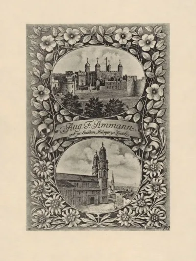 Bookplate Aug F Ammann