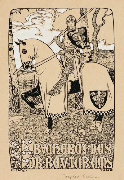 Bookplate Bucherei Des Dr Reuter Ems
