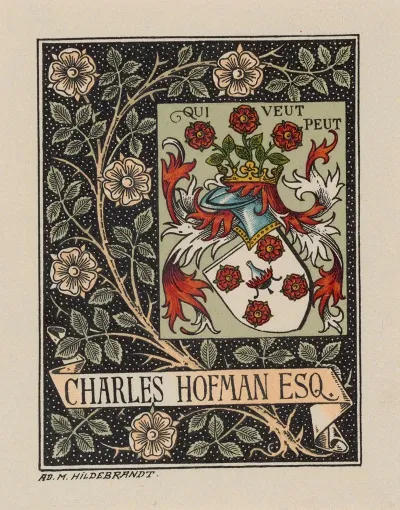 Bookplate Charles Hofman Esq