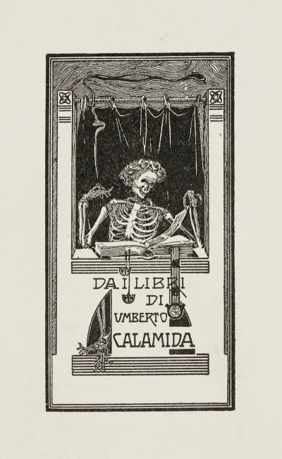 Bookplate Dai Libri Di Umberto Calamida