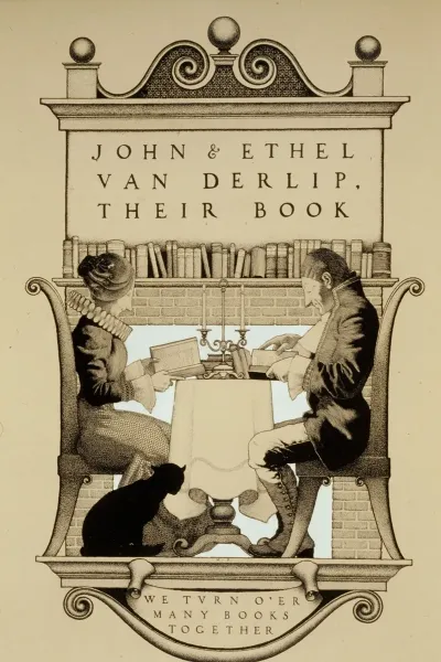 Bookplate Design For John R And Ethel Morrison Van Derlip