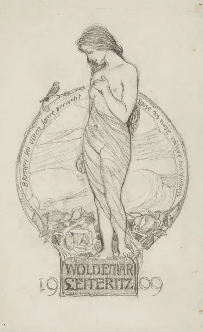 Bookplate Design Woldemar Leiteritz 1909