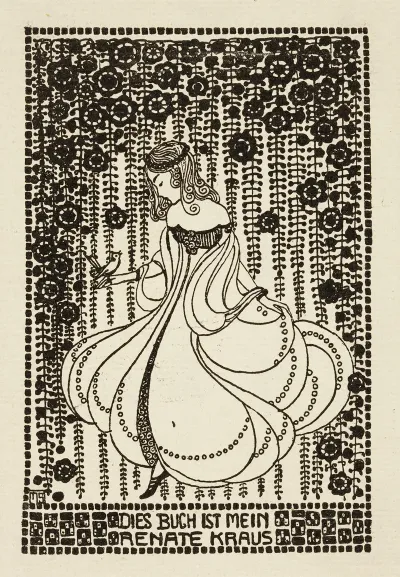 Bookplate Dies Buch Ist Mein Renate Kraus