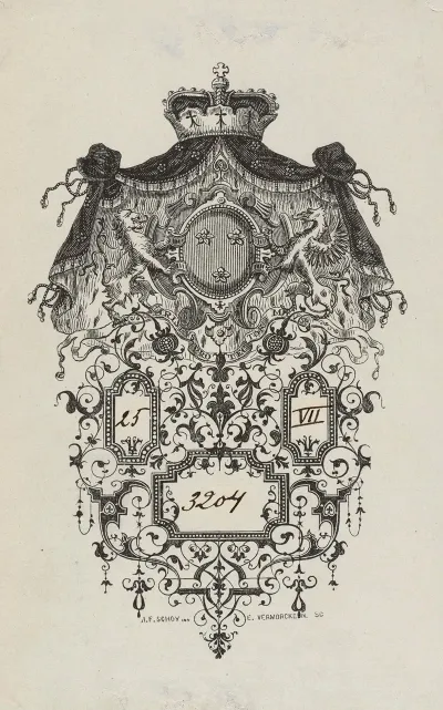 Bookplate Duc Darenberg Christus Protector Meus 2