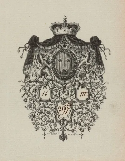 Bookplate Duc Darenberg Christus Protector Meus