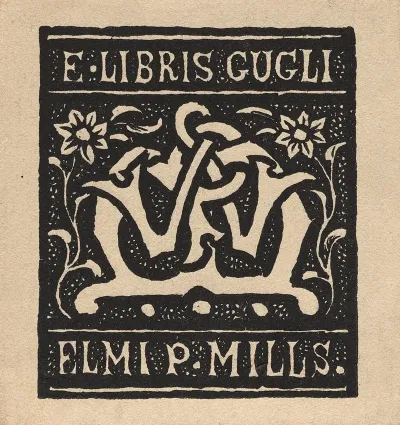Bookplate Elmi P Mills