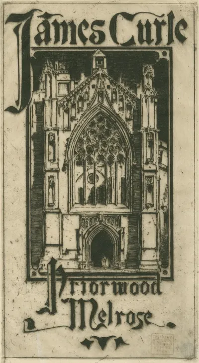 Bookplate For James Curle