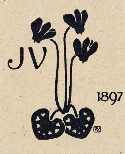 Bookplate J V 1897