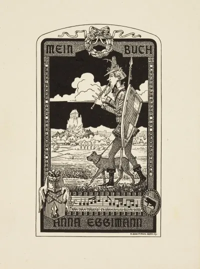 Bookplate Mein Buch Anna Eggimann