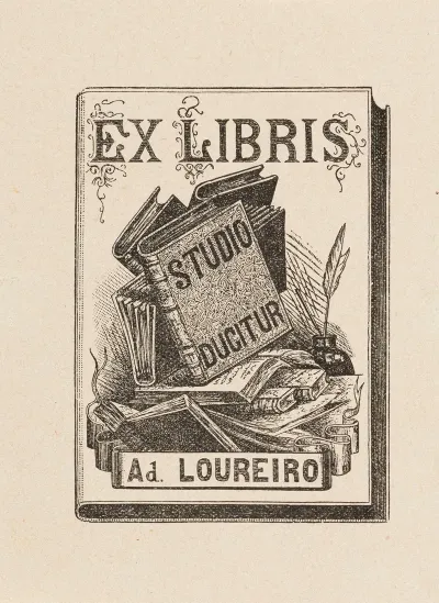 Bookplate Of Ad Loureiro Studio Ducitur