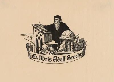 Bookplate Of Adolf Groche