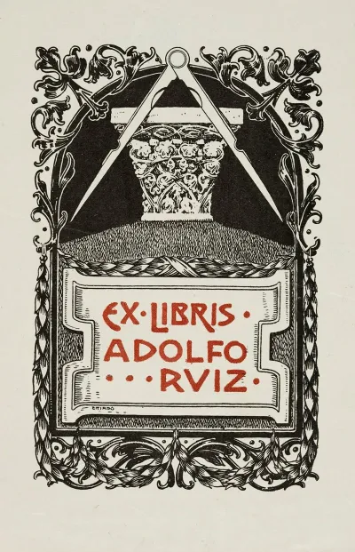 Bookplate Of Adolfo Ruiz 2