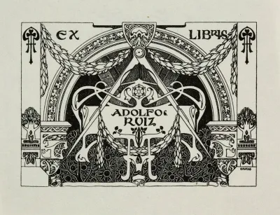 Bookplate Of Adolfo Ruiz