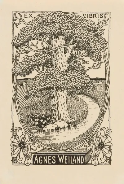 Bookplate Of Agnes Weiland 2