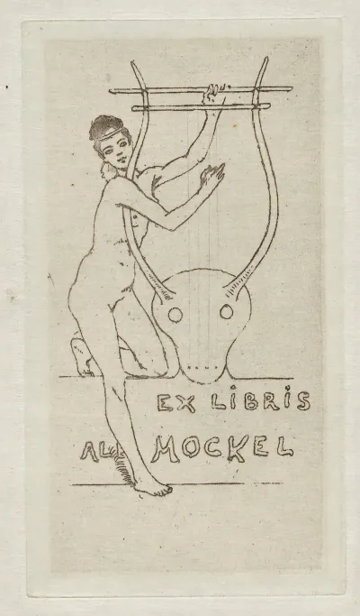 Bookplate Of Alb Mockel