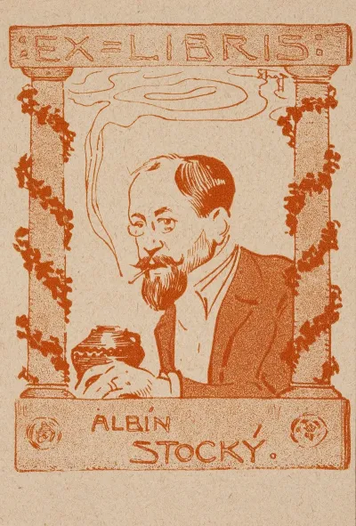 Bookplate Of Albin Stocky