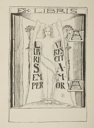 Bookplate Of Alfred Altenberg