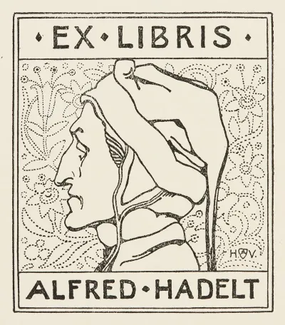 Bookplate Of Alfred Hadelt
