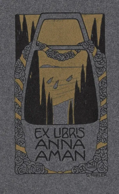 Bookplate Of Anna Aman