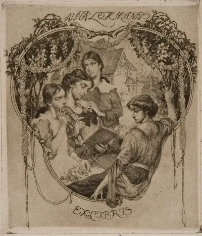 Bookplate Of Anna Lohmann