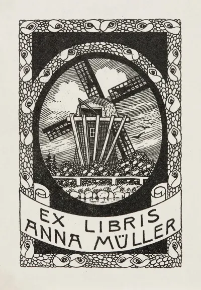 Bookplate Of Anna Muller