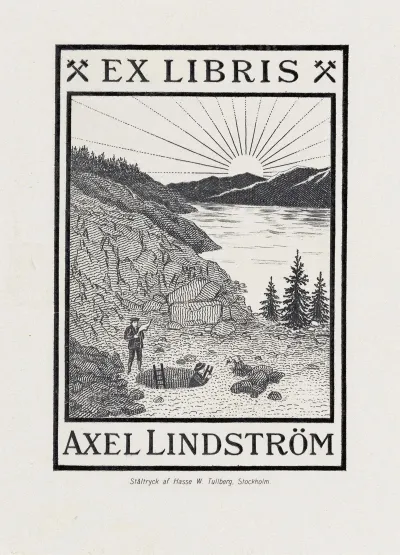 Bookplate Of Axel Lindstrom