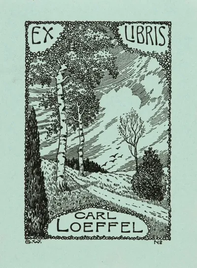 Bookplate Of Carl Loeffel