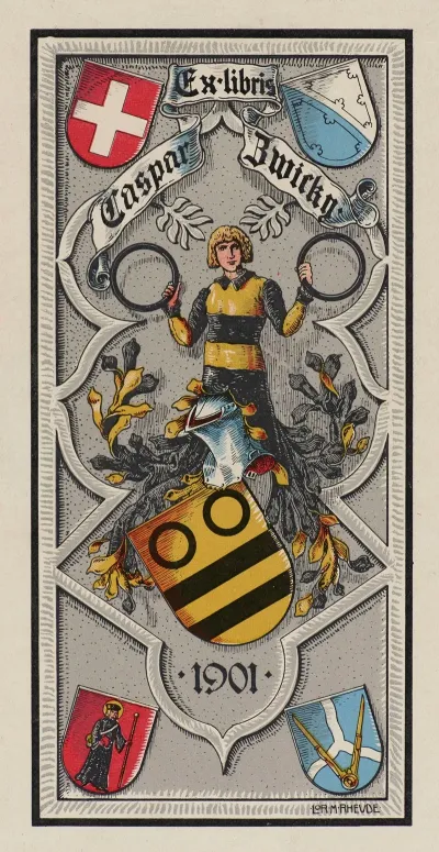 Bookplate Of Caspar Zwicky