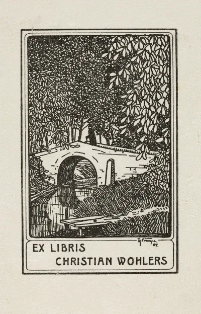 Bookplate Of Christian Wohlers