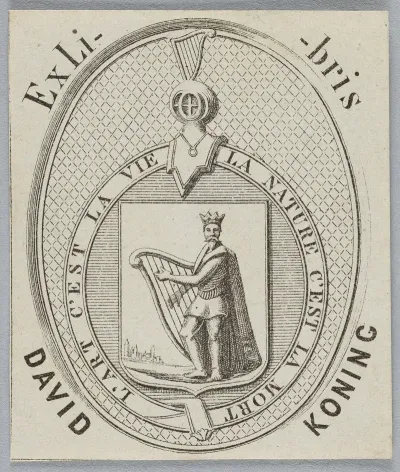 Bookplate Of David Konig Lart Cest La Vie La Nature Cest La Mort