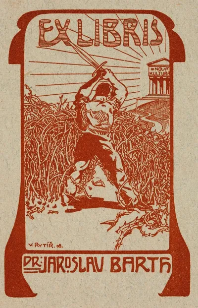 Bookplate Of Dr Jaroslav Barth