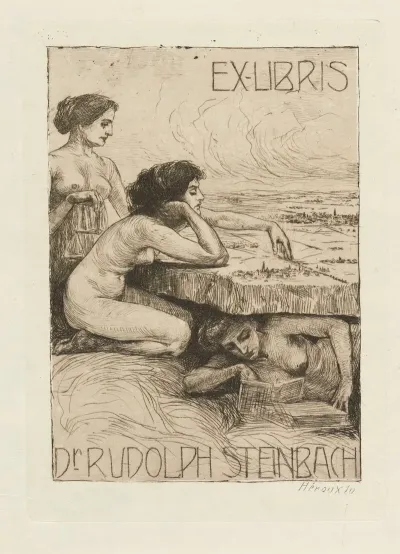 Bookplate Of Dr Rudolph Steinbach